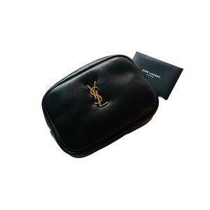 Saint Laurent Mini YSL Pouch in Padded Smooth Leather